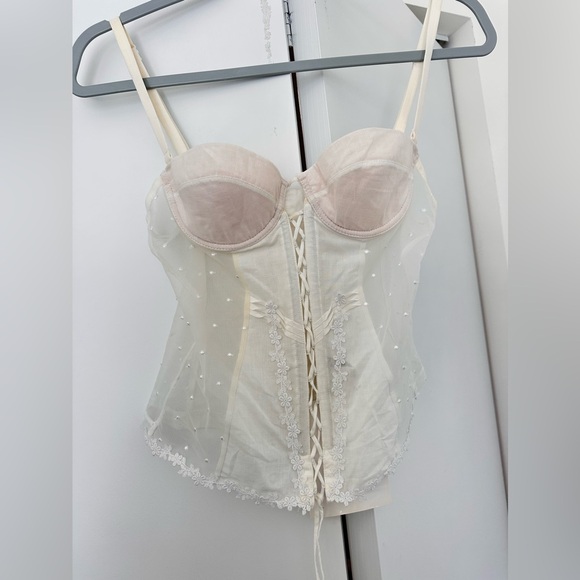 LA PERLA white Elegant Lace Bustier - Picture 7 of 16